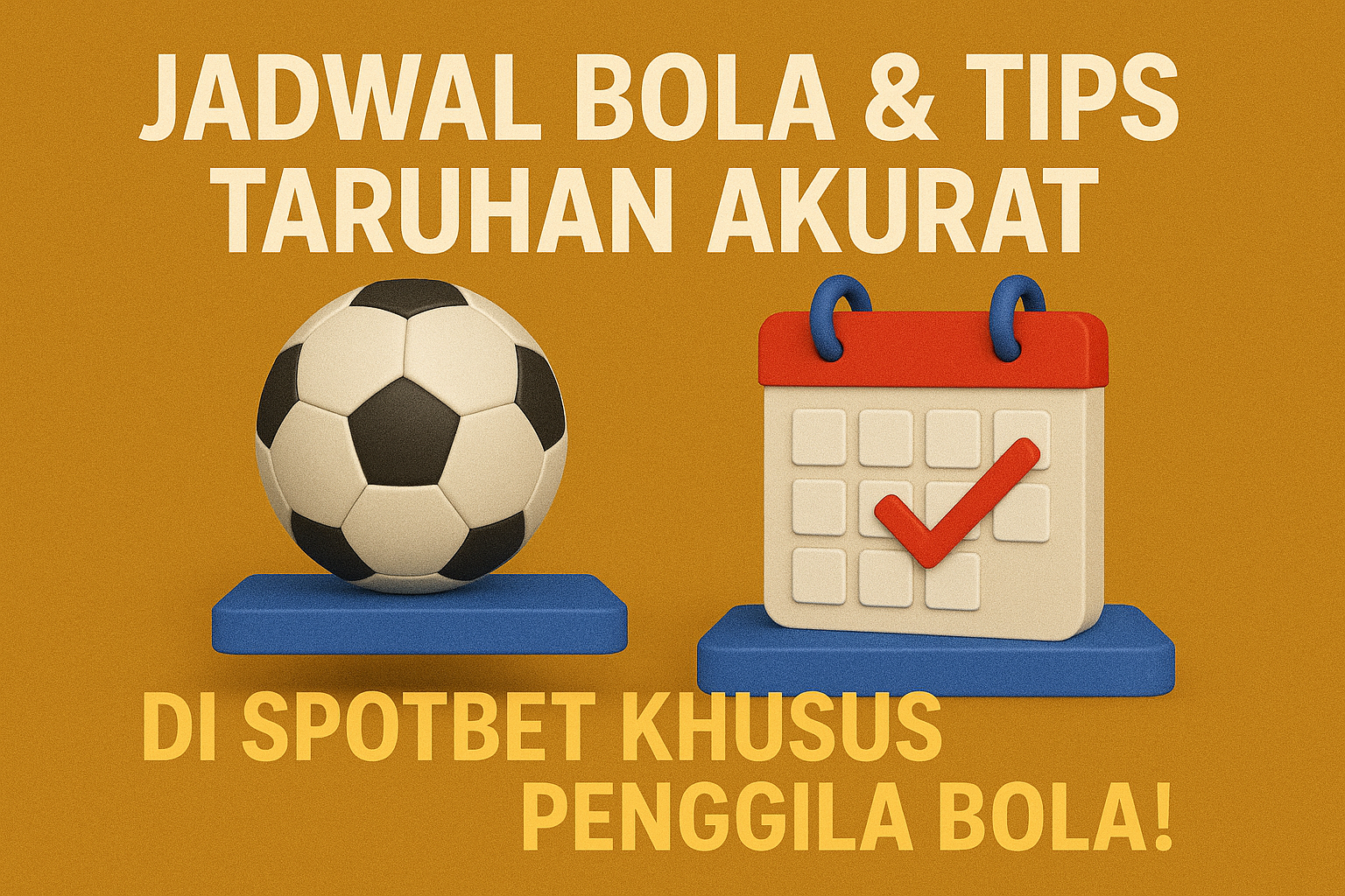 Jadwal Bola & Tips Taruhan Akurat di Spotbet Khusus Penggila Bola!